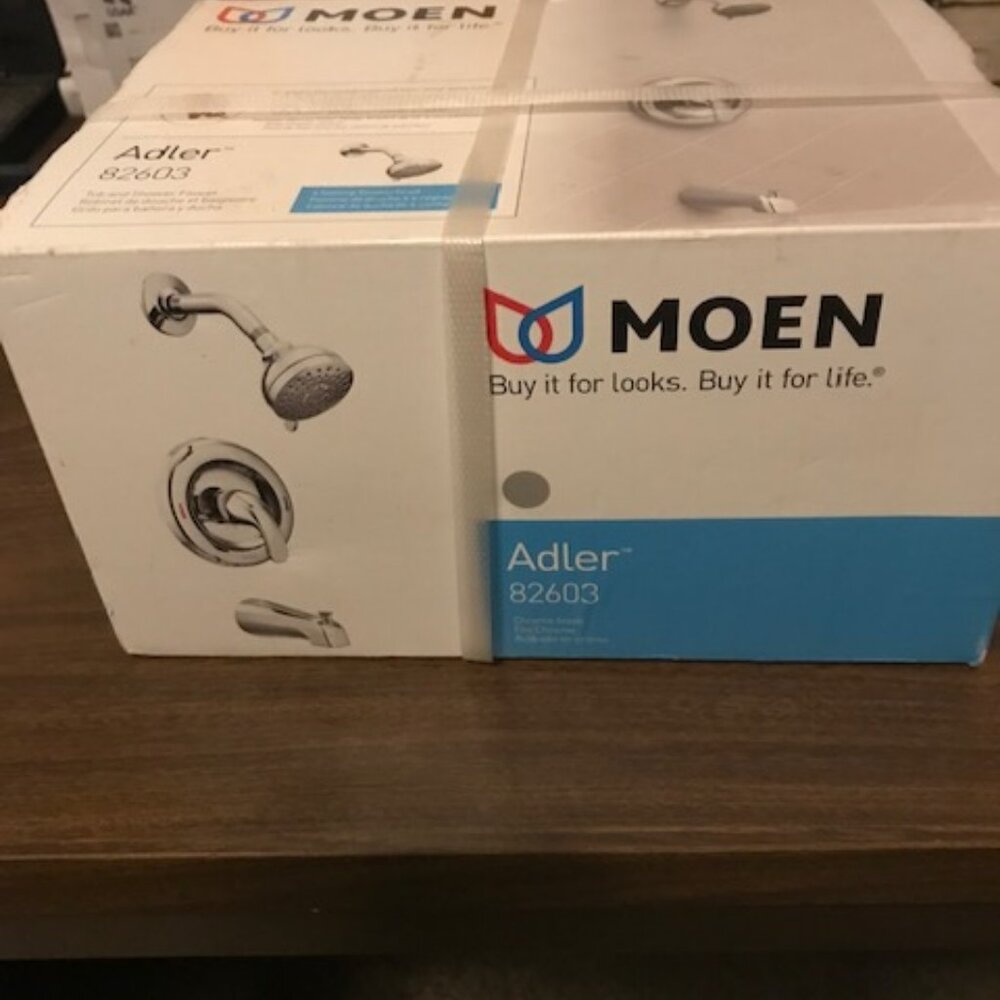 Moen 82603 Adler Chrome Single Handle Tub/Shower Faucet NEW NOS